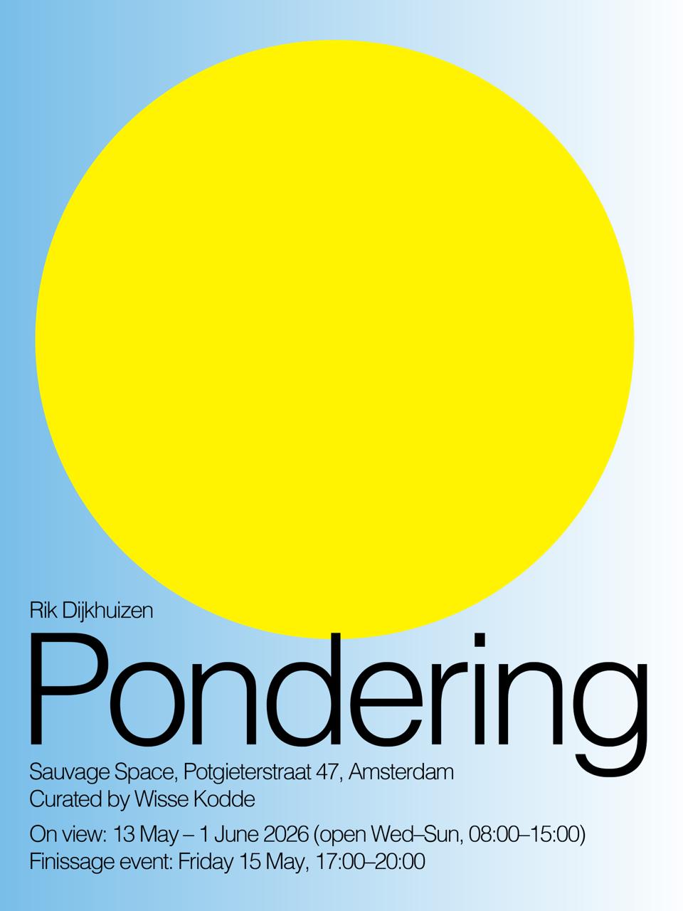 Pondering · Rik Dijkhuizen